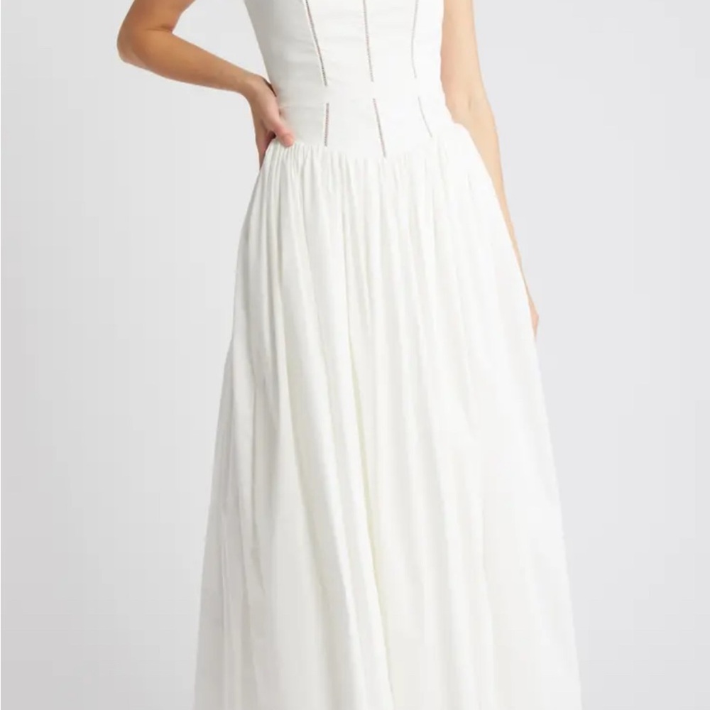 House of CB Ysabella White Maxi Sundress